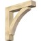 Ekena Millwork Thorton Block Rough Sawn Bracket w/ Offset Brace, Douglas Fir, 8"W x 40"D x 40"H BKT0806X40X40THR05RDF - alternate 1
